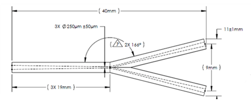 Inner-Lok(TM) GC 3-way Y-shaped Splitter (each)