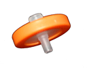 Syringe Filter - 25mm 0.45um PTFE with Luer lock (Colour Coded: Orange) 100/pk