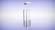 Standard Cell with PTFE Lid,(Qty 2) Optical Glass, PL 10mm, Vol 3.5ml